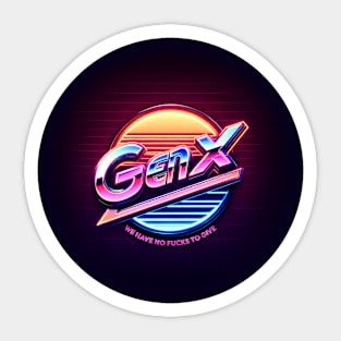 Gen X Sticker